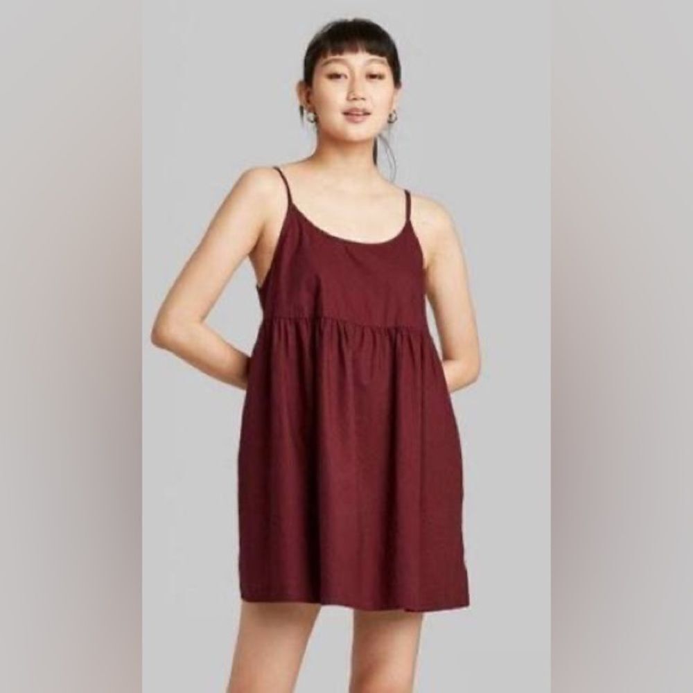 Wild Fable Burgundy Dress Size Small